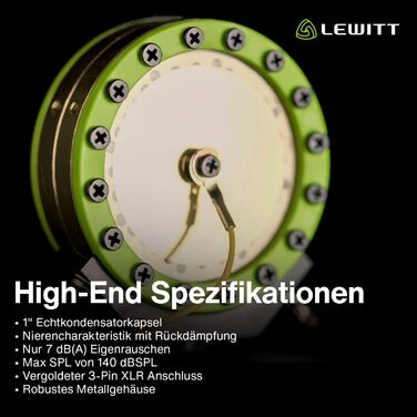 LCT 440 Pure - XLR конденсаторний мікрофон з 1' капсулою: ідеальний для вокалу, інструментів, подкастів та стрімінгу. У комплекті: мікрофонна павутина, поп-фільтр, вітрозахист та транспортна сумка.
