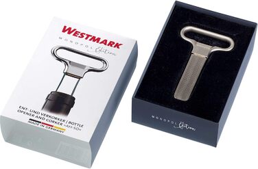 Набір для вина Westmark Wein-Set 6 предметів: штопор Ah-So, 5 лійків Safety, сталь/цинк/PET, срібно-чорний, 628533E6