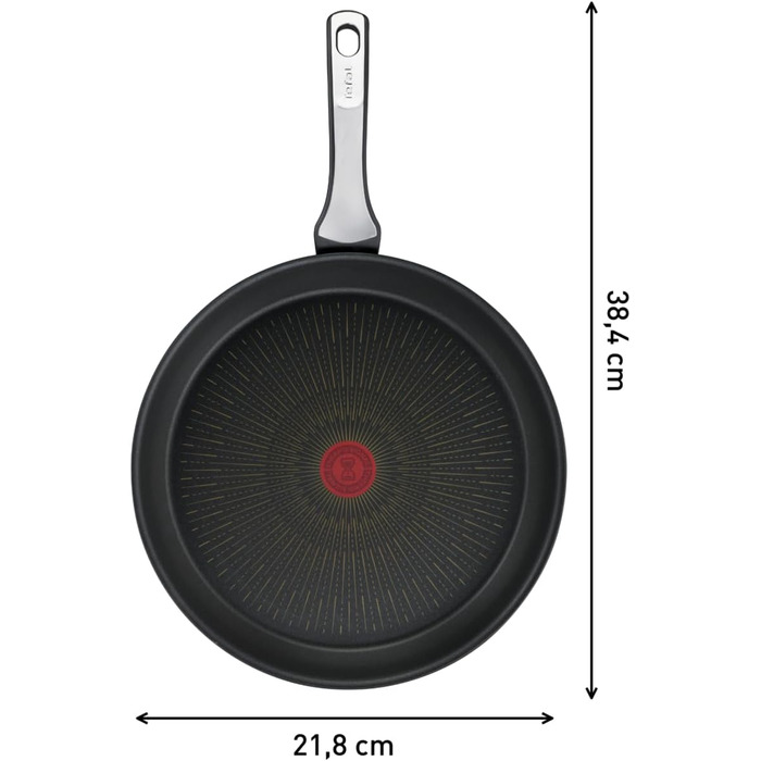 Сковорода Tefal Unlimited On 20 см, алюмінієва з антипригарним покриттям, індукція, з індикатором температури, виготовлено у Франції