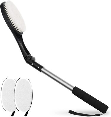 Набір з 3-х спинних щіток Easace з аплікаторами для лосьйонів, щітка для тіла з довгою ручкою, суха щітка для тіла, аплікатор для крему на спину