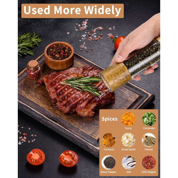 Набір з 2 шт. мельниць для солі та перцю з керамічним жорном, 21.5 см Peugeot