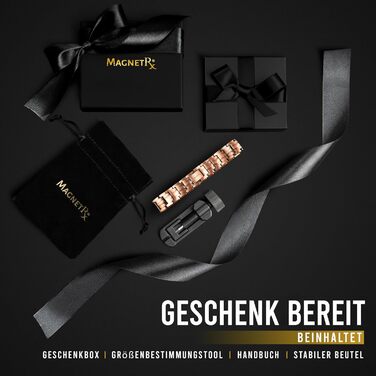 Магнітний браслет MagnetRX® для чоловіків з чистої міді - Браслет для магнітної терапії, ідеальний при артриті та синдромі карпального тунелю - З інструментом для регулювання розміру (Classic Style)