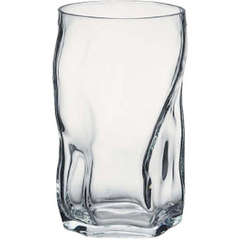 Bormioli Rocco 340440 Sorgente Shot Glass, Schnapsglas, Stamper, 70ml, Glass, transparent, set of 6