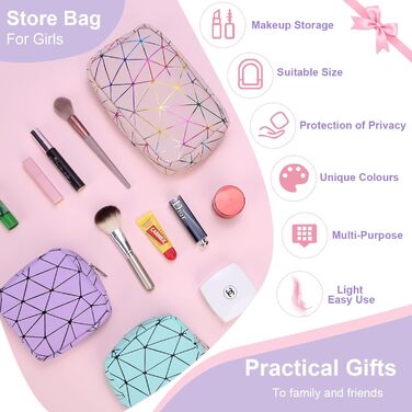 Набір косметичок Desing Wish: 2 шт. (міні + велика) – чорний та бежевий | Для подорожей, косметики, туалету