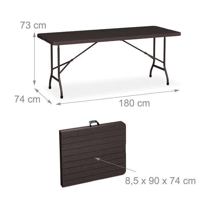 Relaxdays 3-piece folding beer garden set