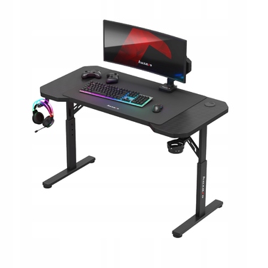 Ігровий стіл з регулюванням висоти Huzaro Hero 2.6 Black + килимок