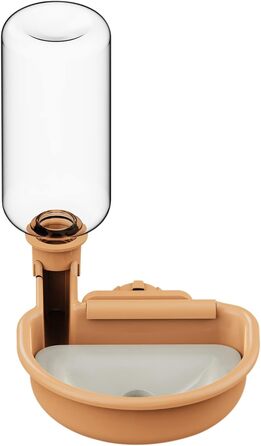 Автоматичний поїльник для собак у клітку, 480 мл, антиперелив, фонтанчик для собак, котів та кроликів (Помаранчевий)