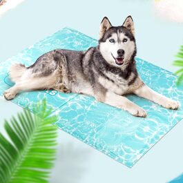 Pawtasy Cooling Mat for Dogs and Cats, Cooling Pad for Dogs, Non-Toxic Gel Cooling Cushion, Self-Cooling Dog Cooling Mat for Pets, Cooling Dog Mat - M (120 x 80 cm)