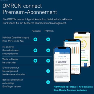Тонометр на зап'ясті OMRON RS7 Intelli IT з Bluetooth, клінічно перевірений, Testsieger Stiftung Warentest 09/2020