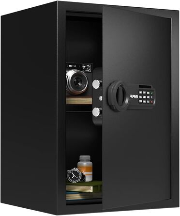 Електронний сейф RPNB Luxus Tresor з кодовим замком, 51 л – для дому, офісу, готелю, зберігання грошей та коштовностей