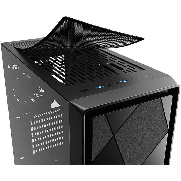 Sharkoon VS8 RGB Midi ATX корпус для ПК, чорний