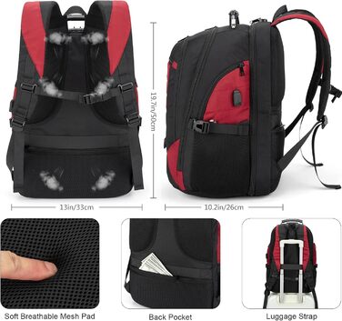 Рюкзак Tzowla для ноутбука 17.3