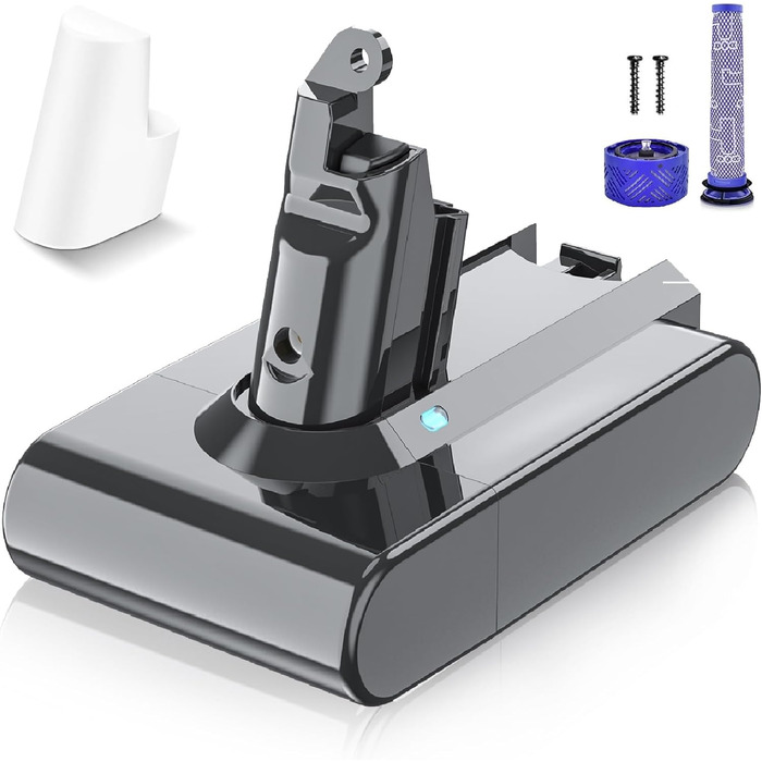 Замінний акумулятор V10 для пилососів Dyson (6.0Ah, 1 фільтр + 3 гвинти)