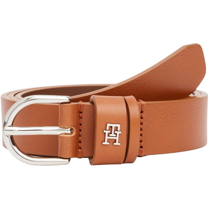 Ремінь жіночий Tommy Hilfiger Essential Effortless 2.5 Sv Aw0aw17279, регульований, коричневий (коньяк), 70 см