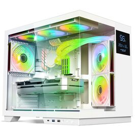 Spirit of Gamer Viper CRX: Корпус для ігрового ПК з 6 RGB вентиляторами, LCD дисплеєм та підтримкою водяного охолодження