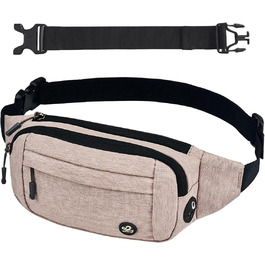 Водонепроникна поясна сумка Waterfly: чоловіча/жіноча, для спорту, подорожей, прогулянок з собакою. Beige