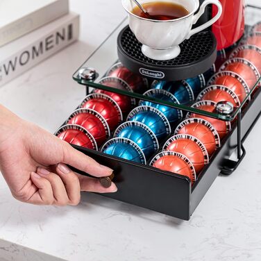 Тримач для капсул Vertuo Rice Rat для Nespresso з ручкою (30 капсул) (скло)
