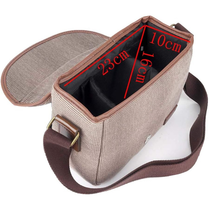 Сумка для камери Neuleben: сумка-месенджер для дзеркальної/зеркалоподібної/DSLR камери, сумка-фотосумка, хакі