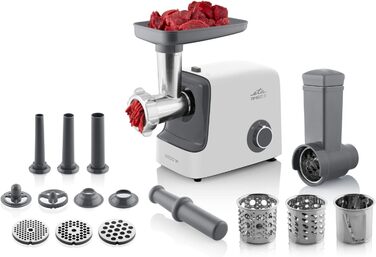 М'ясорубка електрична Ambo 3I 2200 Вт: подрібнення м'яса, приготування ковбас, нарізка овочів, насадка для кеббе