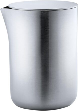 Blomus 63620 Milk Jug with Stainless Steel Lid, basic + 63621 Sugar Bowl with Stainless Steel Lid, basic