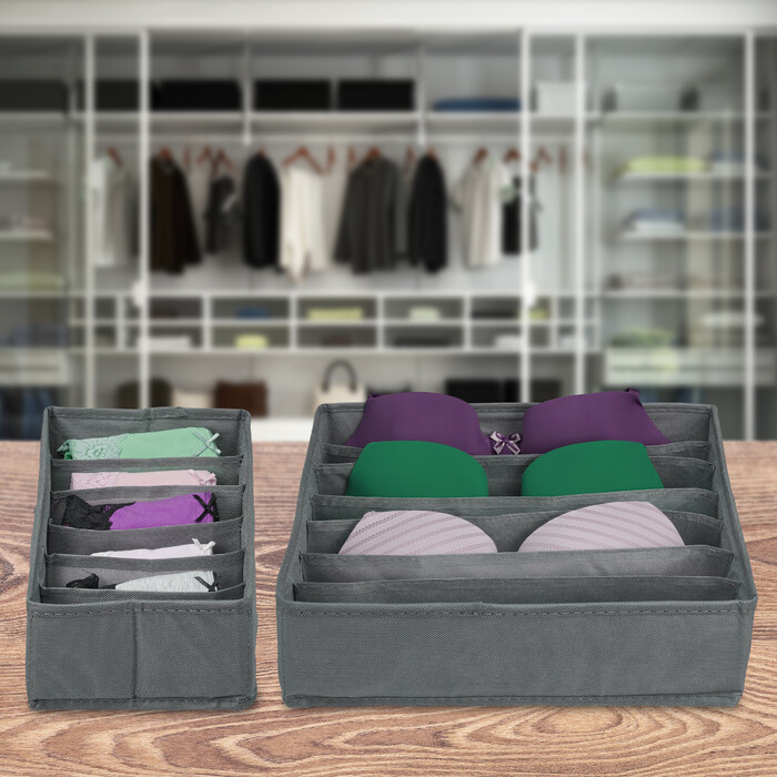 Relaxdays 4-Piece Underwear Organizer Set