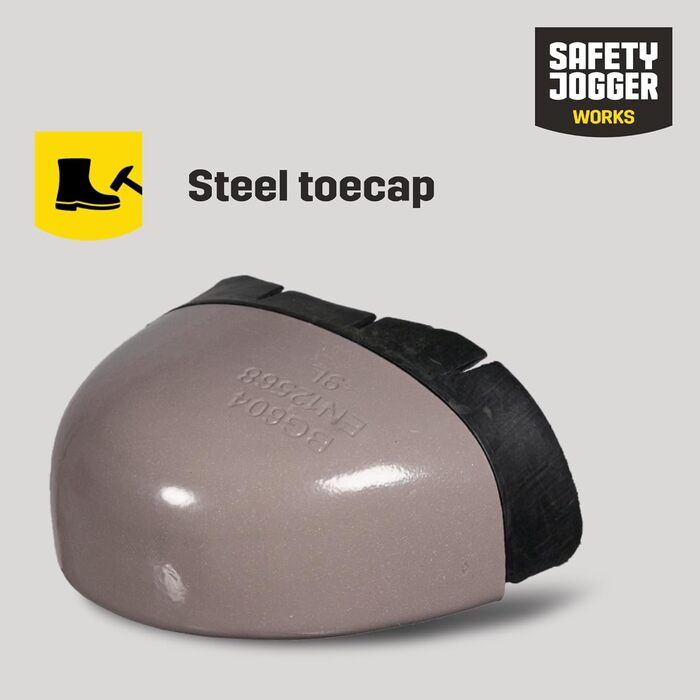 Чоловічі та жіночі робочі черевики Safety Jogger з металевим носком, S3/S1P, антиковзаюча підошва, захист від удару, водо- та маслостійкі, Bestboy, чорний, 45 EU