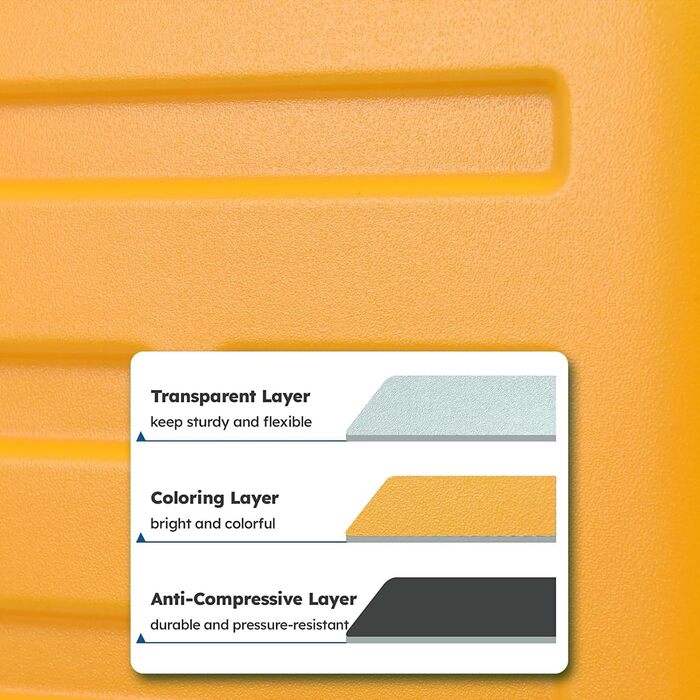 Набір валіз TydeCkare 20/28' (55x39x20/66x46x23 см), з відділенням для ноутбука, TSA-замок, ABS+PC, помаранчевий