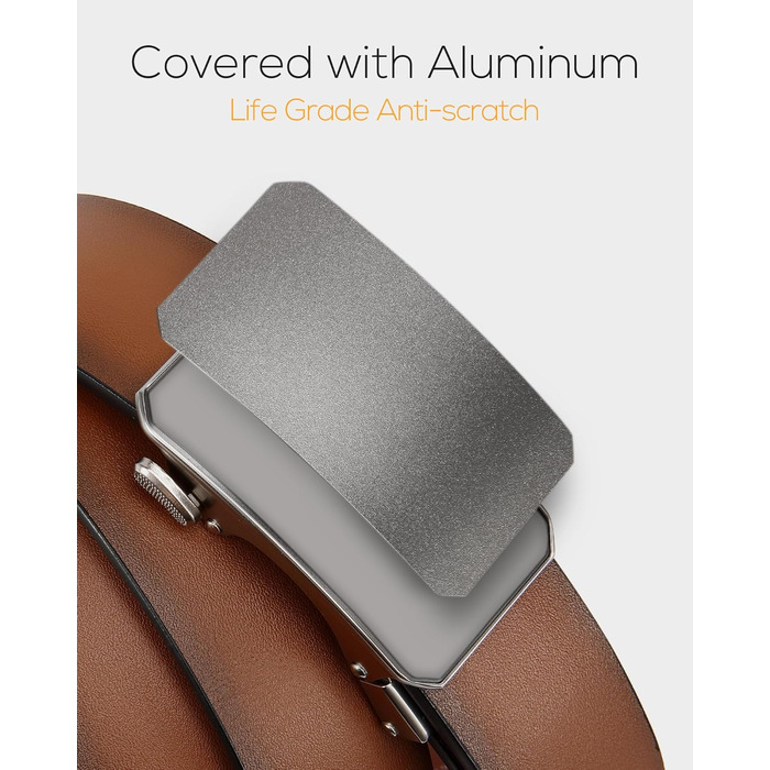 Чорний шкіряний ремінь CHAOREN для чоловіків з автоматичною пряжкою, 35 мм, без отворів, розмір 90-100 см, для ділового костюма