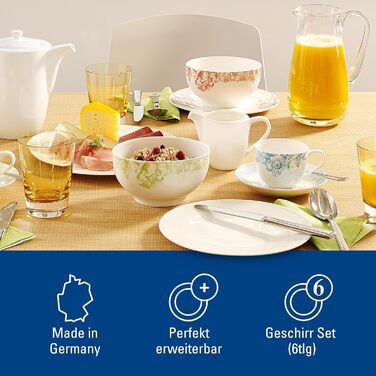 Villeroy & Boch For Me Кружка 2 шт 290 мл Біла, для кави та чаю, Преміум фарфор, Посуд для двох, Підходить для мікрохвильовки та посудомийної машини
