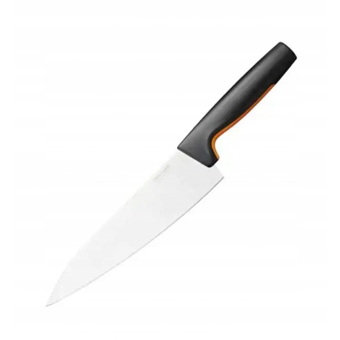 Набір ножів Fiskars Functional Form (5 предметів) у чорному підставці-блоці + точилка, 1057554