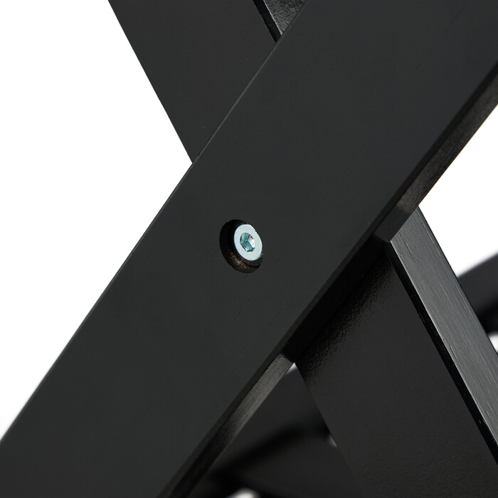 Relaxdays Black Bamboo Luggage Rack