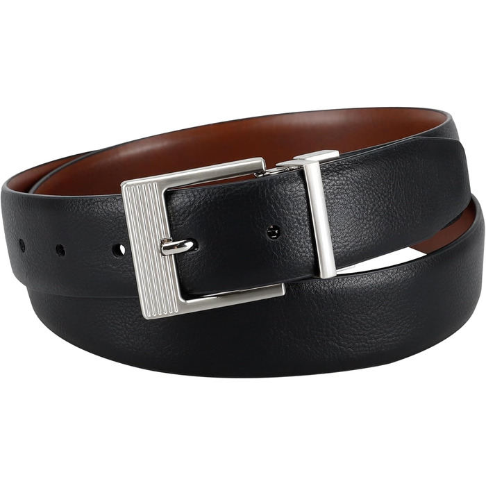 Ремінь Kenneth Cole REACTION чоловічий двосторонній, Cognac/Schwarz (34-36)