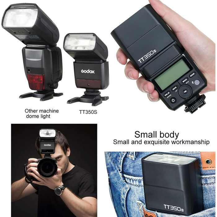 Спалах Godox TT350S TTL 2.4G HSS 1/8000s GN36 для Sony - Сумісний зі Sony Mirrorless