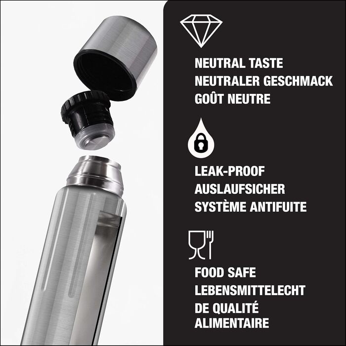 SIGG - Insulated Drinking Bottle - Thermos Flask Gemstone IBT - With Cup - Leak-Proof - Featherlight - BPA-Free - 18/8 Stainless Steel - 0.5L / 0.75L / 1.1L