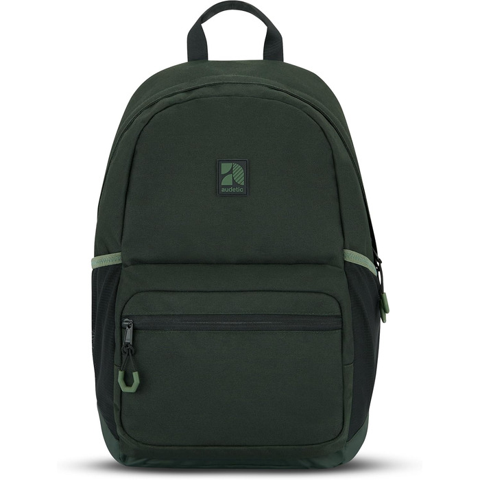 Шкільний рюкзак для дівчаток та хлопців підлітків Flex - рюкзак для жінок та чоловіків з відділенням для 16-дюймового ноутбука для школи та відпочинку - водовідштовхуючий (темно-зелений)