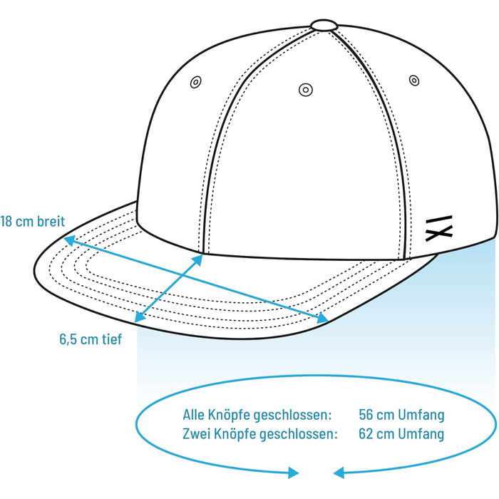 Кепка Snapback Casual Business, темно-синій, універсальний розмір