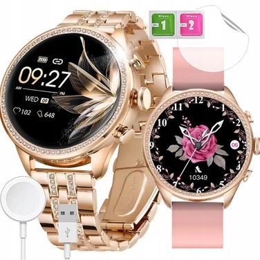 Смарт-годинник Smart-Trend з цирконіями, рожевий