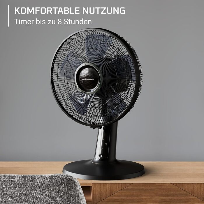 Вентилятор Rowenta Turbo Silence Extreme+ - тихий, потужний, 4 швидкості, автоматичне гойдання, білий, VU2731