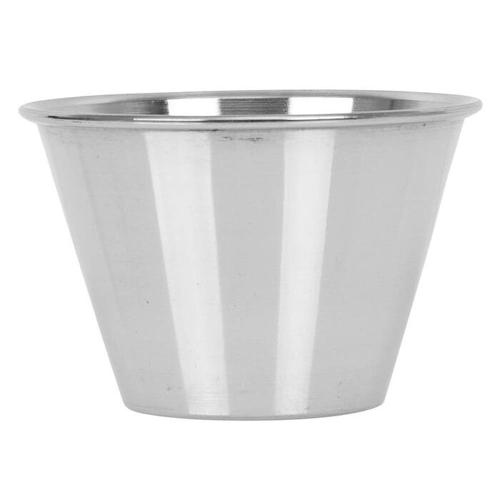 Stainless Steel Sauce Cups, 118 ml, Commercial Grade, Dip Sauce Cups, Single Spice Cups, Portion Cups, Mini Casserole Dishes, 24 Pieces Tezzorio