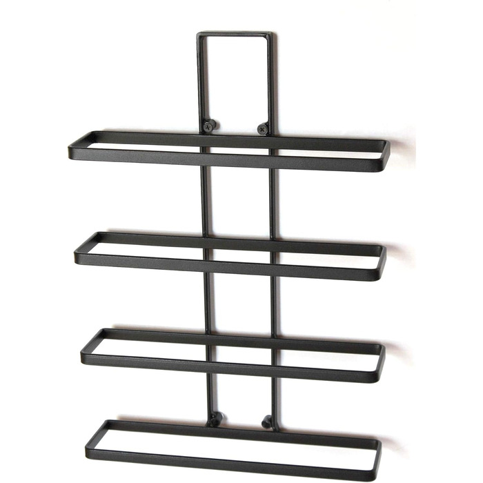 DanDiBo Wine Rack Metal Black Wall Mount 4-Wine Expandable Bottle Stand Bottle Shelf Bottle Holder Wall (4 Bottles / 1 pc)