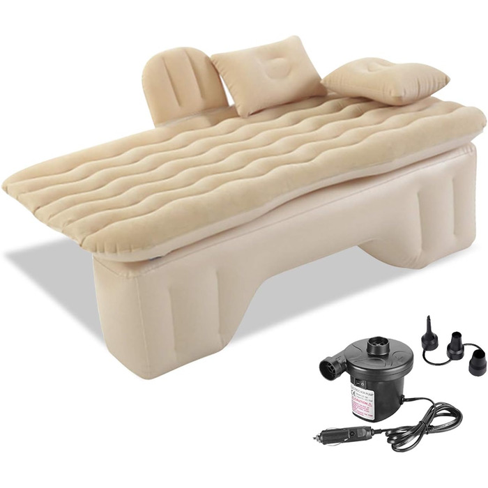 Надувна матрац для авто Ergocar з насосом: для кемпінгу, подорожей, пляжу