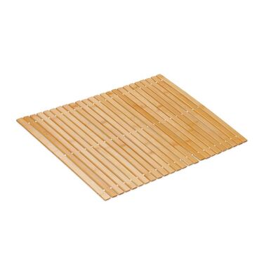 Relaxdays Bamboo Bath Mat 60x40 cm