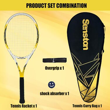 Тенісний racket Senston для професійних тренувань (жовтий, 27 дюймів)