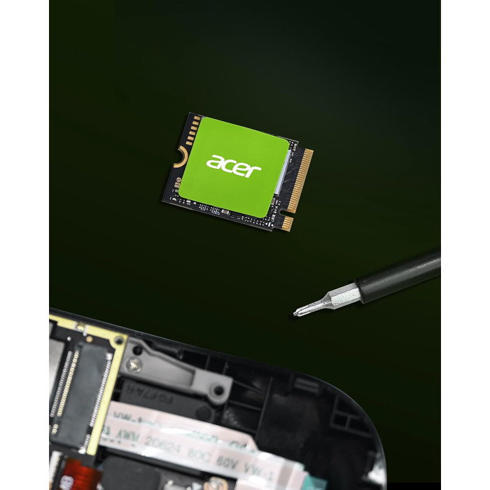 SSD Acer FA200 PCIe 4.0 NVMe 512GB: швидкість до 7200 МБ/с, M.2 2280, Gen4x4, HMB, SLC, для ноутбука/ПК/геймінгу, сумісний з PS5