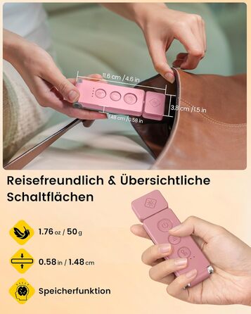 Світлодіодна кліпса для читання Glocusent 12 LED з затискачем, рожева: лампа для книги в ліжко, 5 кольорів, 5 рівнів яскравості, 100 годин роботи, для дітей та любителів читати