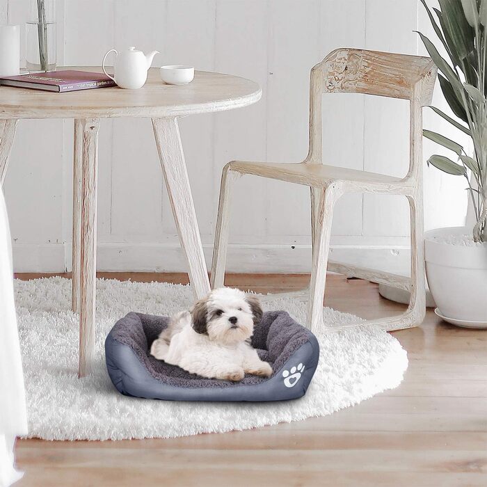 Килимок для кота та собаки AcserGery: м'який, теплий, сірий. Підходить як ліжко для собак та котів