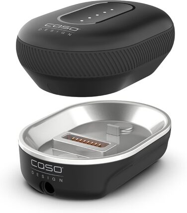 CASO Click & Mash: бездротовий 4-в-1 стаціонарний блендер, акумуляторний, для пюрування, подрібнення, збивання та спінювання молока, 6000-13000 об/хв, з зарядною станцією та акумулятором