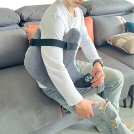 Y-Shaped Pillow for Shoulder Surgery Recovery: Rotator Cuff Support, Postoperative Sleep and Sitting Aid, Dark Gray