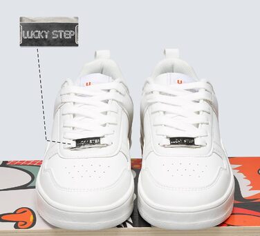 Жіночі кросівки LUCKY STEP з блискучими стразами, шкіряні низькі кросівки на шнурівці, зручні кросівки для ходьби, білі, 37 EU