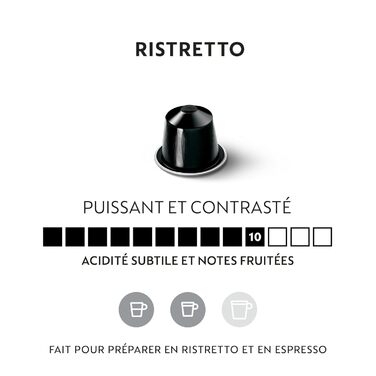 Капсули Nespresso Original Ispirazione Ristretto Italiano - 100 шт. (10 пачок по 10 шт.)